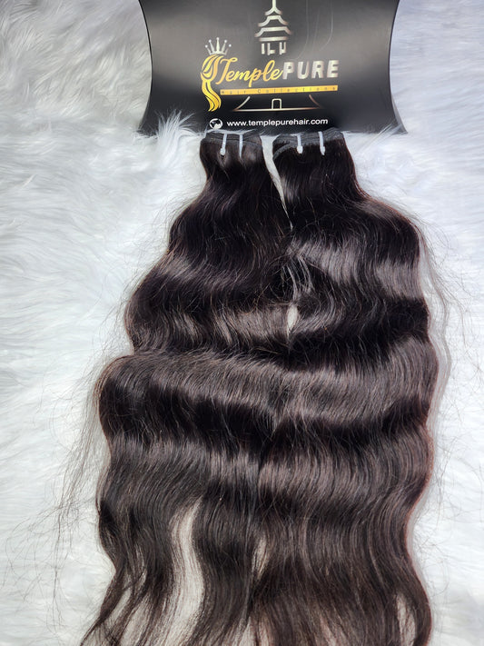 Temple Pure Raw  Natural Wave Bundles
